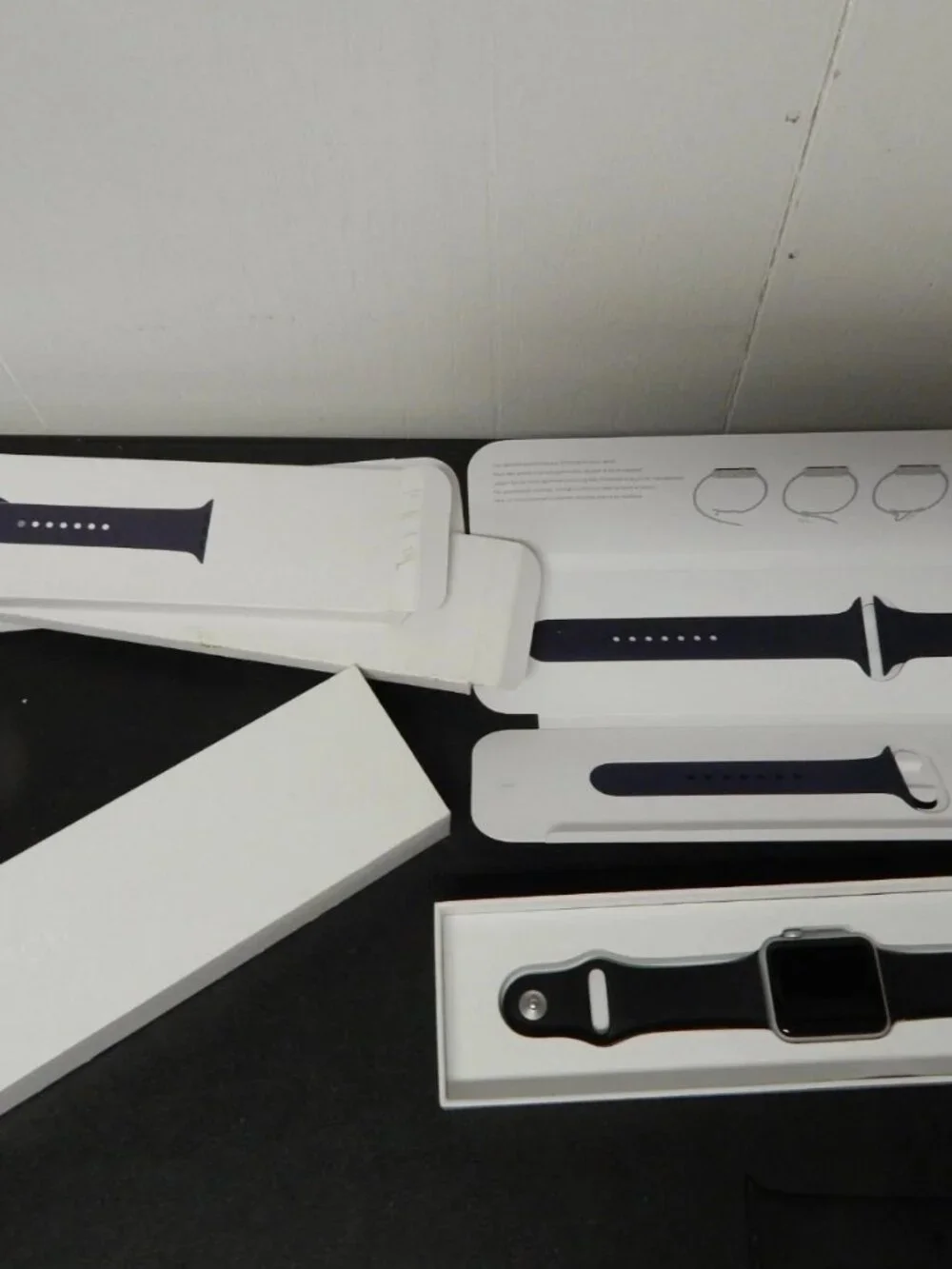 Apple Watch Series 1 42mm Aluminum Case White Sport Band - (MNNL2LL/A)
